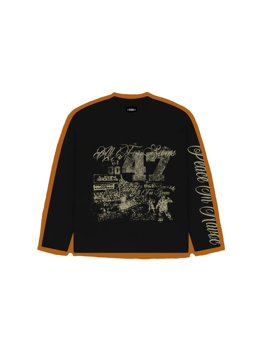 * “PROTEST” RAGLAN WAFFLE