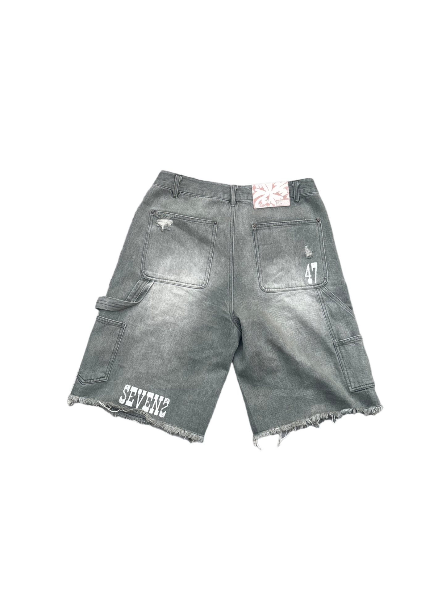 ARMY WASH DENIM SHORTS
